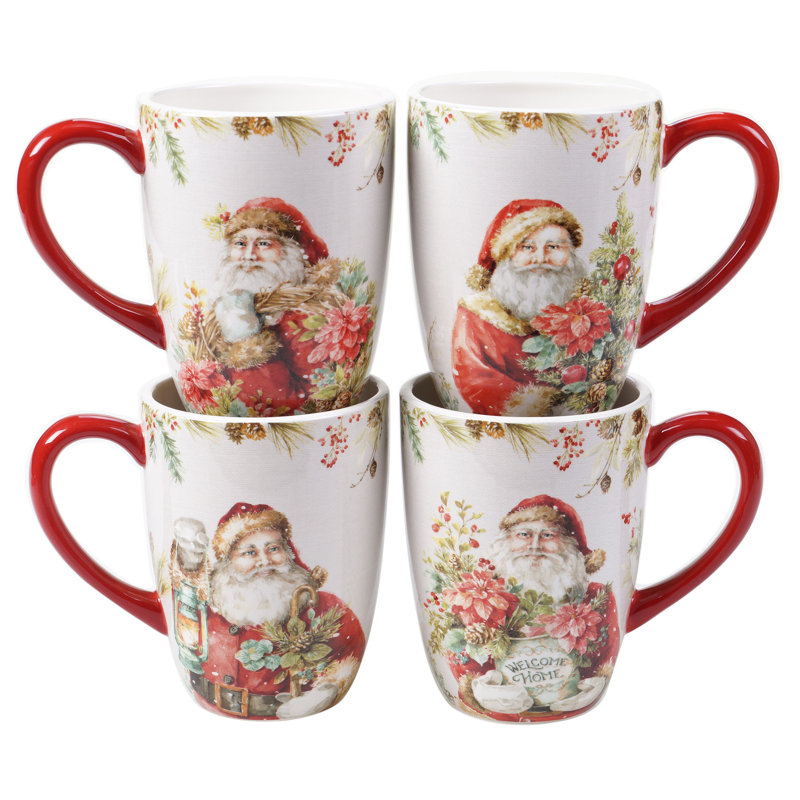 The Holiday Aisle® Lovino Christmas Story 4 Piece Coffee
